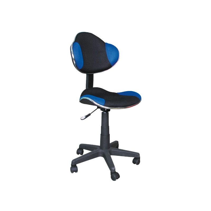 Kėdė su ratukais K2 Mėlyna/Juoda - Darbo kėdės - 1